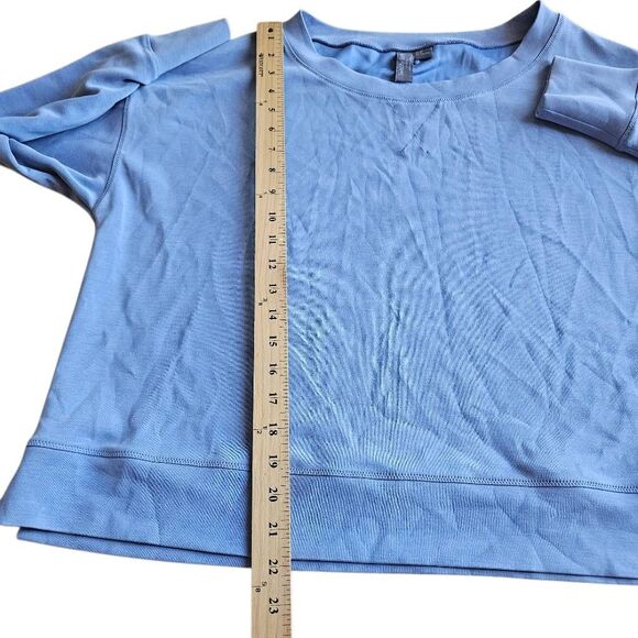 Sweaty betty womens Sz 10 blue after class sweatshirt yoga split side - Picture 5 of 8